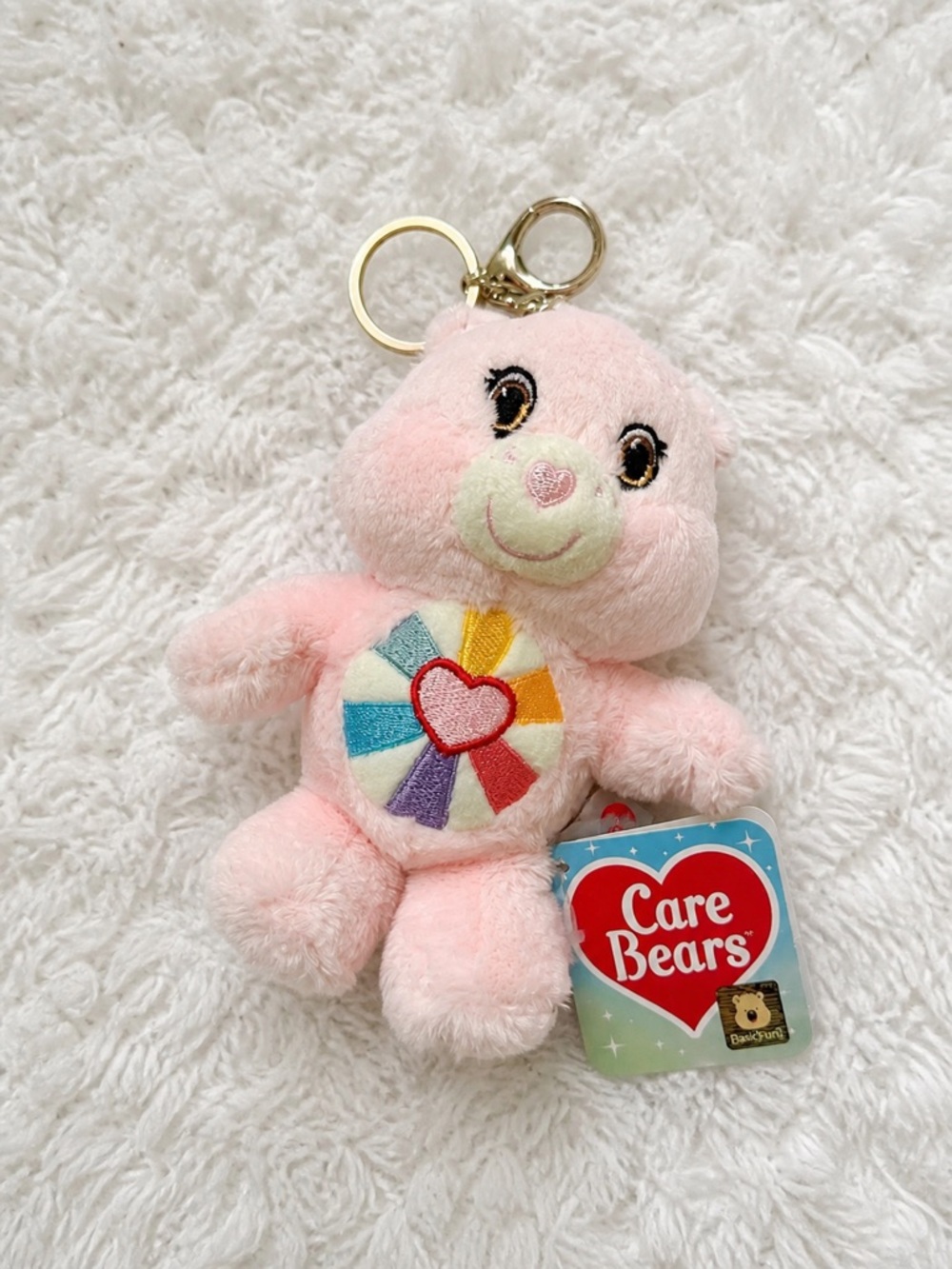 Care Bears Hopeful Heart Bear Plush Keychain
